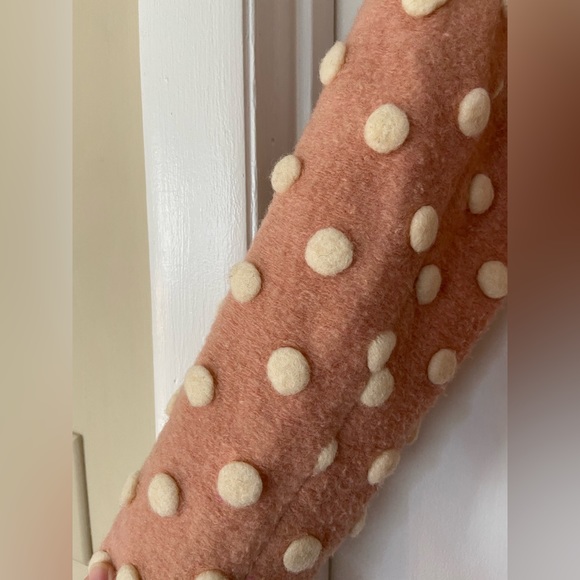 ModCloth Pink Polka Dot Salient Wool-Blend Coat - Picture 2 of 8